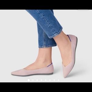 Rothy’s pink petal pointy toe flats size 8. EUC